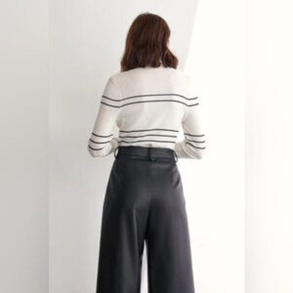 NWT J.ING Jing White Lightweight Wool Blend Sweater Top - Picture 5 of 10